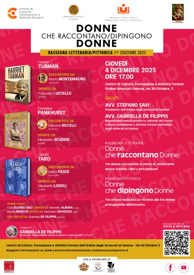 Donne che raccontano/dipingono donne – incontro del 4 dicembre