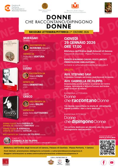 Donne che raccontano/dipingono donne – incontro del 29 gennaio