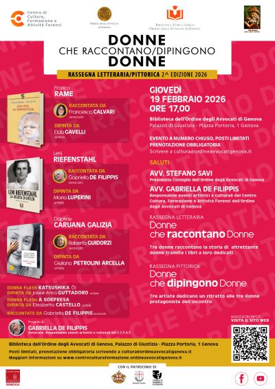Donne che raccontano/dipingono donne – incontro del 19 febbraio 2026